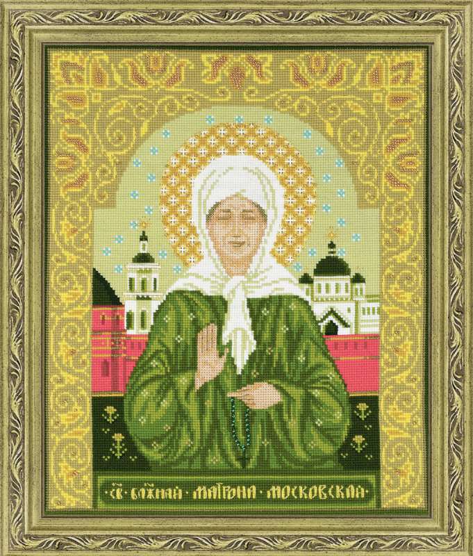 Набор для вышивания крестом «Святая блаженная Матрона Московская» (1385)