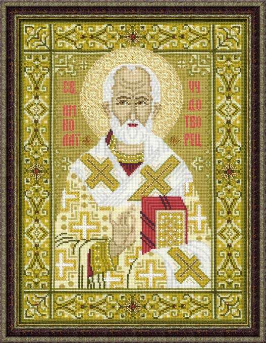 Набор для вышивания крестом «Св. Николай Чудотворец» (1034)