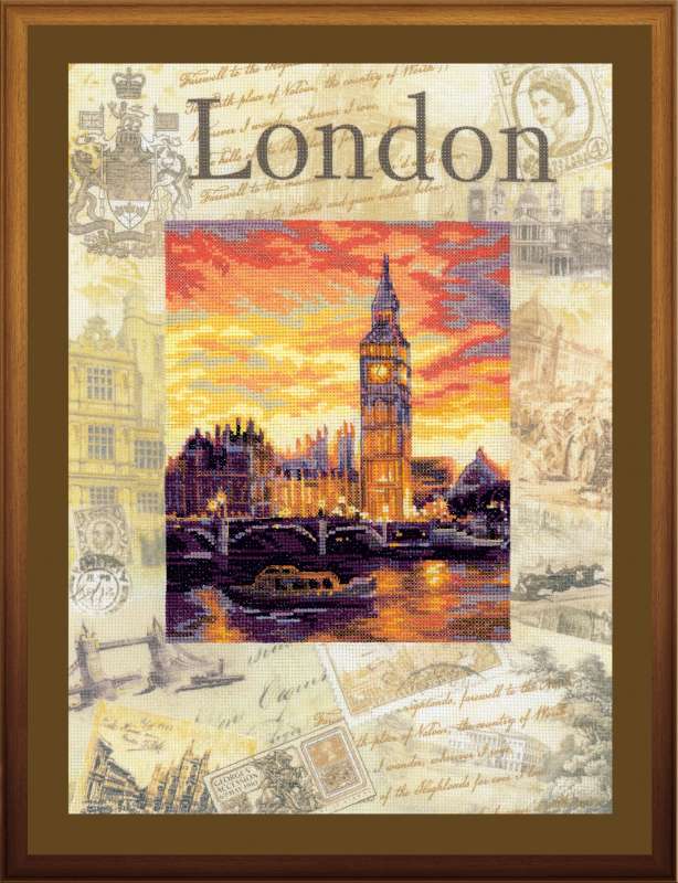 Набор для вышивания крестом «Города мира. Лондон» (РТ-0019) 30х40см